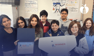 students excited about stem